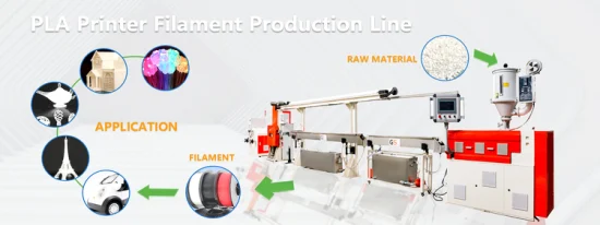 Filament PETG faisant la machine Filament d'imprimante 3D faisant la ligne d'extrusion de filament de coup d'oeil de machine